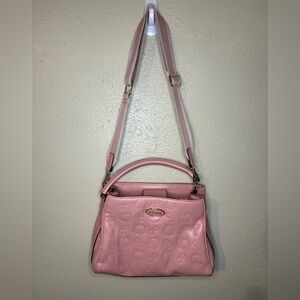 Guess Light Pink Embossed Shoulder Bag